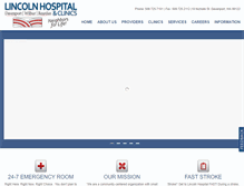 Tablet Screenshot of lincolnhospital.org